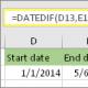Fungsi Razndat () - menghitung perbedaan dua tanggal dalam hari, bulan, tahun dalam ms excel Perbedaan hari antar tanggal